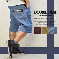 Vv lC n[tpc DOUBLE STEAL _uXeB[ Color Point half pants Y