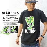 l uh TVc DOUBLE STEAL _uXeB[ Monstera DOUBZ T-SHIRT Y