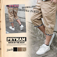  [Abv Nbvhpc PHYNAM t@Ci EMBROIDERY CROPPED PANTS