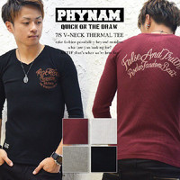  TVc PHYNAM t@Ci T[} 7 S V-NECK THERMAL TEE
