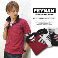 hJ Zbg [i5`7j PHYNAM t@Ci AC[h| REAL LAYERED POLO -DEAD and Alive- Y